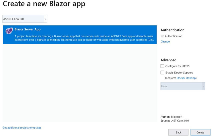 Create a new Blazor app